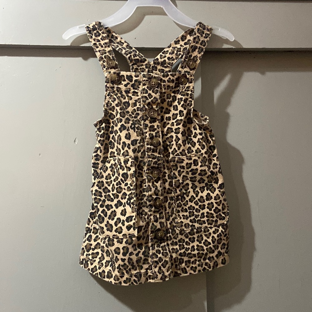 Cheetah overall dress